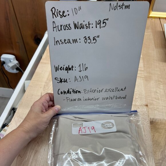 Nordstrom Rack Mens Beige Extra Trim Fit Dress Pants Size 38WX34L NWOT - Picture 9 of 10